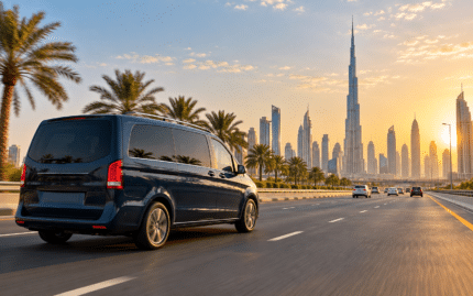 Illustrative private transfer service to Dubai