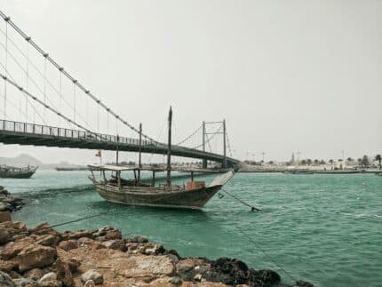 a boat that is sitting in the water